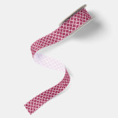 Sangria Moroccan Tile Trellis Pattern Lint (Achterkant)