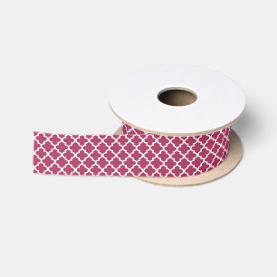 Sangria Moroccan Tile Trellis Pattern Lint