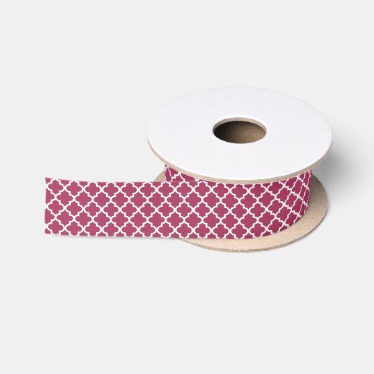 Sangria Moroccan Tile Trellis Pattern Lint (Spoel)