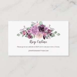 Sangria Paars Mauve Bloemstuk RSVP Online   Informatiekaartje