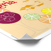 Sangria Red Wine Cocktail Poster (Hoek)