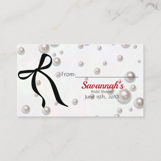 Sangria & Sass Bruids Display Douche Informatiekaartje (Achterkant)