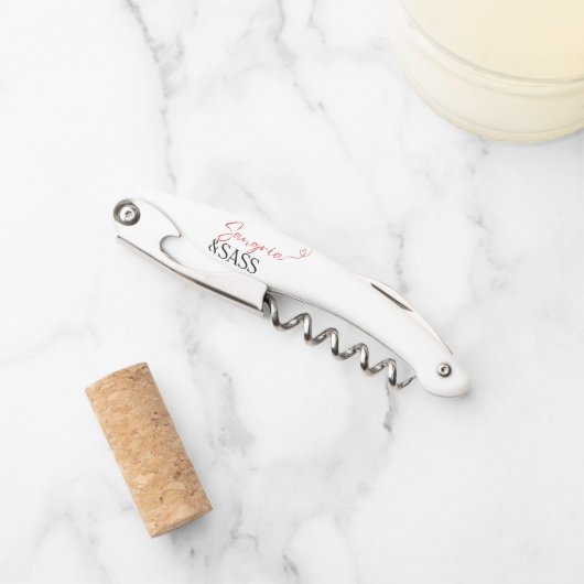 Sangria & Sass Kurkentrekker (Voorkant)