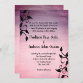 Sangria Storm Barok Vine Wedding Kaart (Voorkant / Achterkant)