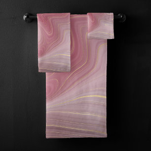 Sangria Strata   Moody Pink and Purple Luxe Agate