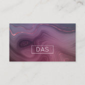 Sangria Strata | Moody Pink Dusky Paarse Custom Visitekaartje (Voorkant)