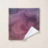 Sangria Strata | Moody roze en Paarse Luxe Agate Bad Handdoek (Wasdoekje)