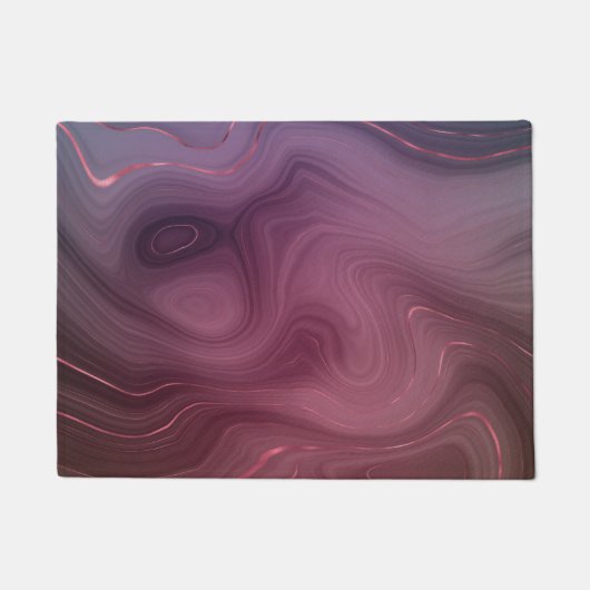 Sangria Strata | Moody roze en Paarse Luxe Agate Deurmat (Voorkant)