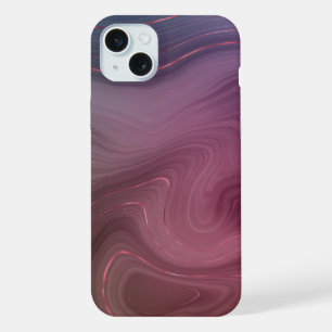 Sangria Strata Moody roze en Paarse Luxe Agate iPhone 15 Plus Case