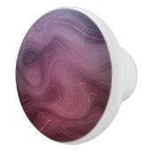 Sangria Strata | Moody roze en Paarse Luxe Agate Keramische Knop (Rechts)