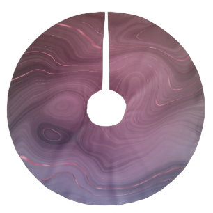 Sangria Strata   Moody roze en Paarse Luxe Agate Kerstboom Rok