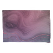 Sangria Strata | Moody roze en Paarse Luxe Agate Kussensloop (Voorkant)