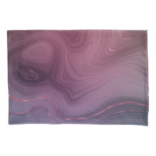 Sangria Strata Moody roze en Paarse Luxe Agate Kussensloop