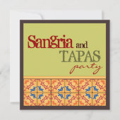 Sangria & Tapas Party ! Invitation joyeuse à Fiest (Devant)