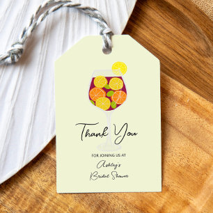 Sangria & Tapas Spaanse Cocktail Bruidsfeest Cadeaulabel