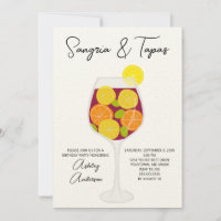 Sangria & Tapas Spaanse Cocktail Verjaardag