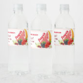 Sangria Tropical Fruit Wedding Waterfles Etiket (Flessen)