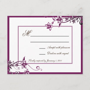 Sangria White Floral Blossom Réponse du Mariage RS