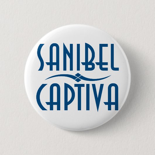 Sanibel Captiva Islands Florida Ronde Button 5,7 Cm (Voorkant)