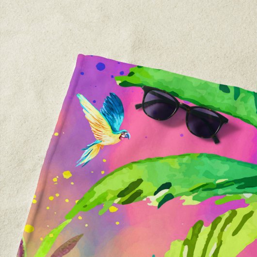 Sanibel est ma serviette de plage Happy Place (En situation)