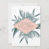 Sanibel | Faire-part de mariage botanique tropical (Devant)