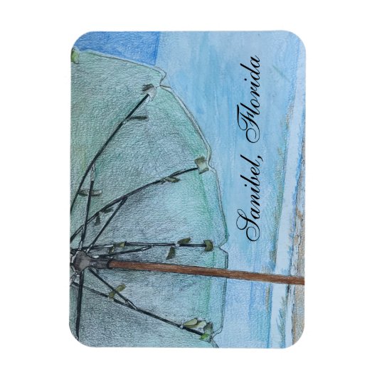 Sanibel, Florida Beach Magneet (Verticaal)