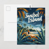 Sanibel Island Beach  Briefkaart (Voorkant / Achterkant)