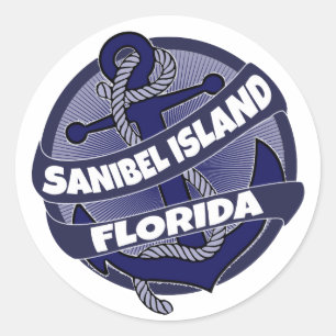 Sanibel Island Florida autocollants d'ancre