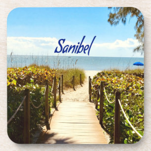 Sanibel Island Florida Beach Ocean Bier Onderzetter