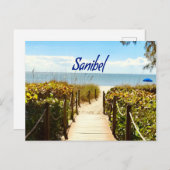 Sanibel Island Florida Beach Ocean Briefkaart (Voorkant / Achterkant)