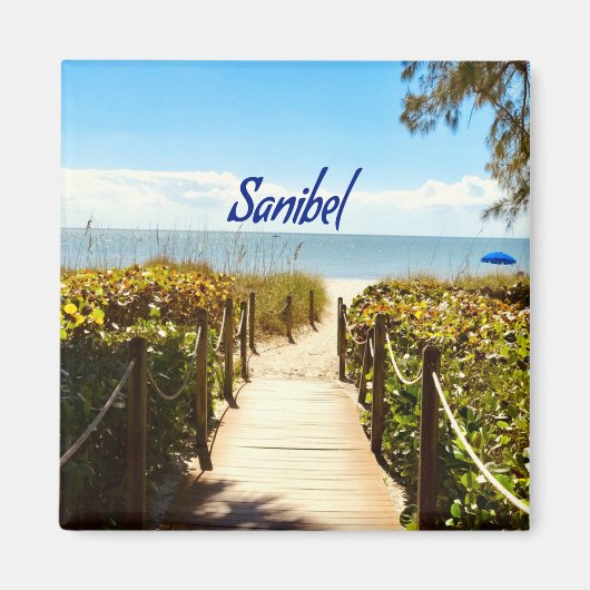Sanibel Island Florida Beach Ocean Magneet (Voorkant)