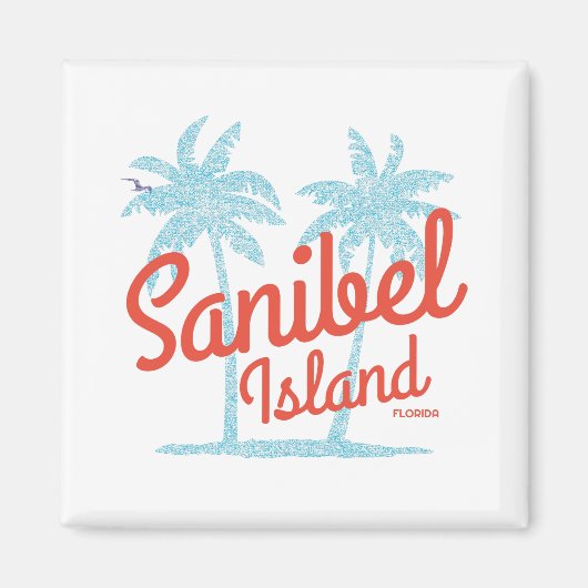 Sanibel Island Florida Golf Coast Souvenir Magneet (Voorkant)