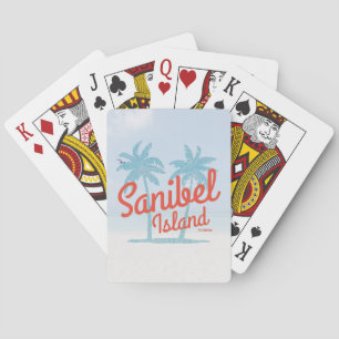 Sanibel Island Florida Golfkust Souvenir Pokerkaarten
