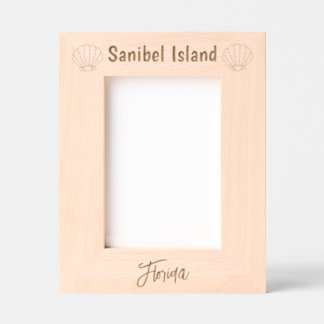 Sanibel Island Florida Laser Engraved Frame Gegraveerde Lijstjes