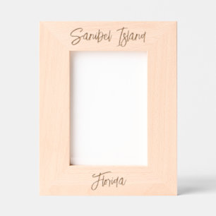 Sanibel Island Florida Laser Gegraveerd Frame