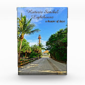 Sanibel Island Florida Lighthouse Beacon of Hope Fotoblokken (Voorkant)