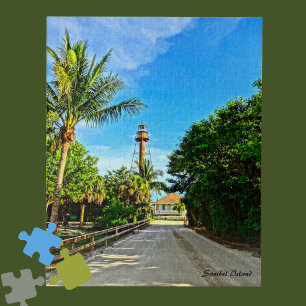 Sanibel Island Florida Lighthouse Golfkust Legpuzzel