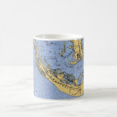 Sanibel Island, Florida Nautical Chart Coffee Mok (Center)