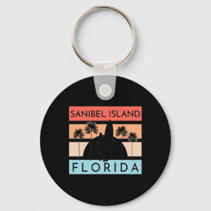 Sanibel Island Florida Strand Surfen Zomer Vakanti Sleutelhanger