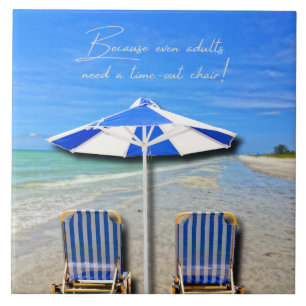 Sanibel Island Florida Strand Volwassenen Time-Out Tegeltje