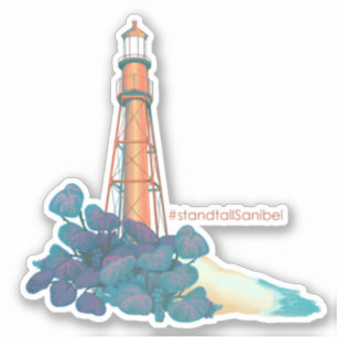 Sanibel Island Lighthouse Florida Charity Sticker