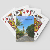 Sanibel Island Lighthouse Florida Golfkust Speelkaarten (Achterkant)