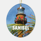 Sanibel Island Lighthouse Kerstmis Keramisch Ornament (Links)