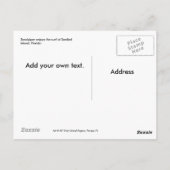 Sanibel Island Sandpiper Briefkaart (Achterkant)