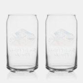 Sanibel Island Seashells Blikvorm Glas (Achterkant)