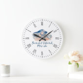 Sanibel Island Seashells Grote Klok (Huis)