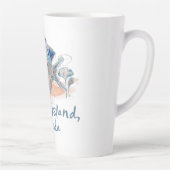 Sanibel Island Seashells Latte Mok (Rechts)