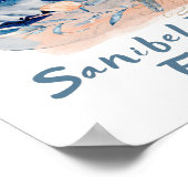 Sanibel Island Seashells Poster (Hoek)