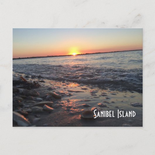 Sanibel Island sunset briefkaart (Voorkant)