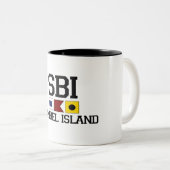 Sanibel Island Tweekleurige Koffiemok (Voorkant rechts)